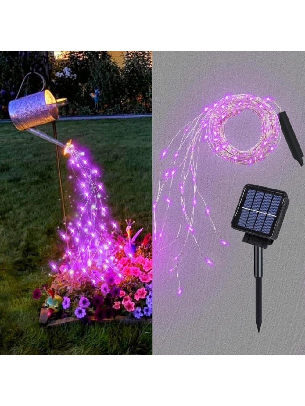 10 Strands 200 LEDs Solar Fairy Lights - Waterproof Outdoor String Lights for